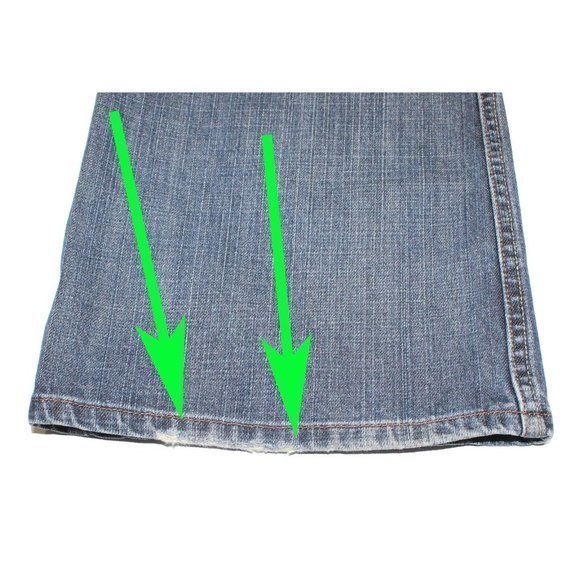 Levi's 527 Low Rise Boot Cut Blue Jeans 100% Cotton Mens Measures Size 41 x 36 - Picture 9 of 10